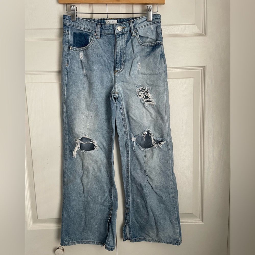 Jessica Simpson Light Blue Distressed Denim Pants